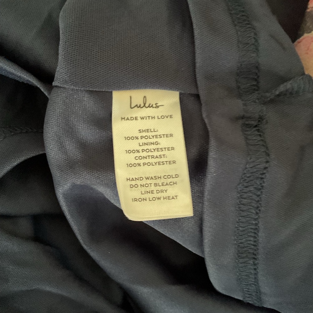 Lulu's Navy Strapless Floral Maxi Dress with Pink Blooms - Picture 13 of 15